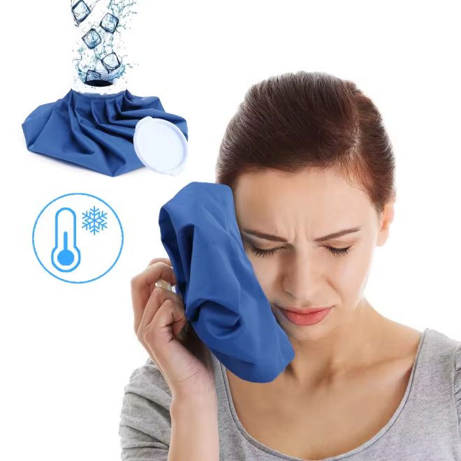 Ice Cold Pack Reusable Ice Cooling Bags Hot Water or Medical Gel Cube Bag Muscle Swelling Small Cooler Ice Bag for Injuries - Image 2