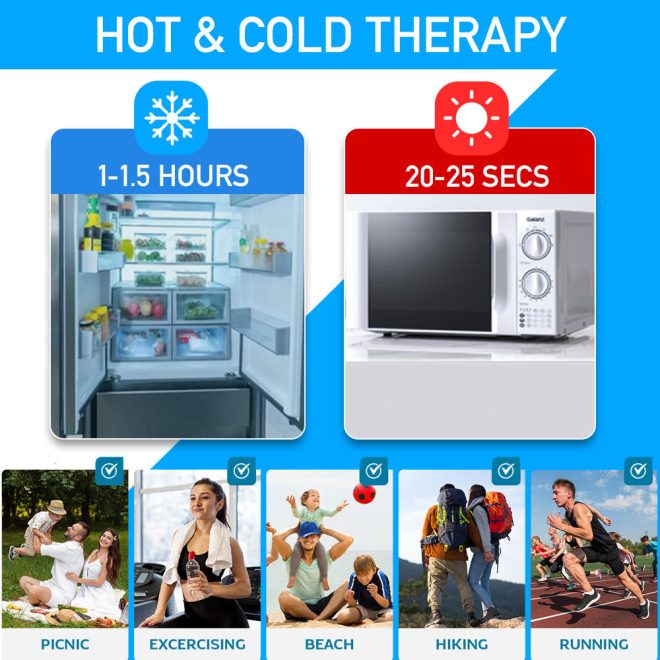 Reusable Ice Gel Pack  Knee Shoulder Waist  Therapy Hot Cold Ice Gel Pack for Muscle Ache, Back Pain, First Aid - Image 3