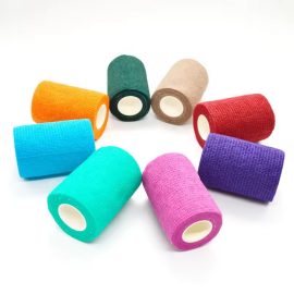 All Colors Cohesive Vet Wrap Supply Custom Bulk Wholesale Non Woven Cohesive Bandages