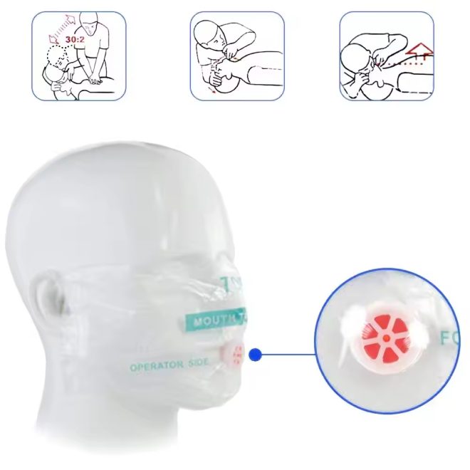 CPR Mask_CPR Face Shield Key Ring_key Chain for First Aid Training - Image 4