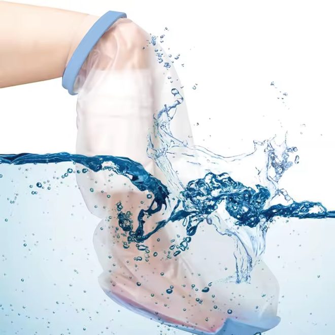 New Design  Anti-slip Mat Adult Half Leg Waterproof Cast Cover for Shower - Image 2