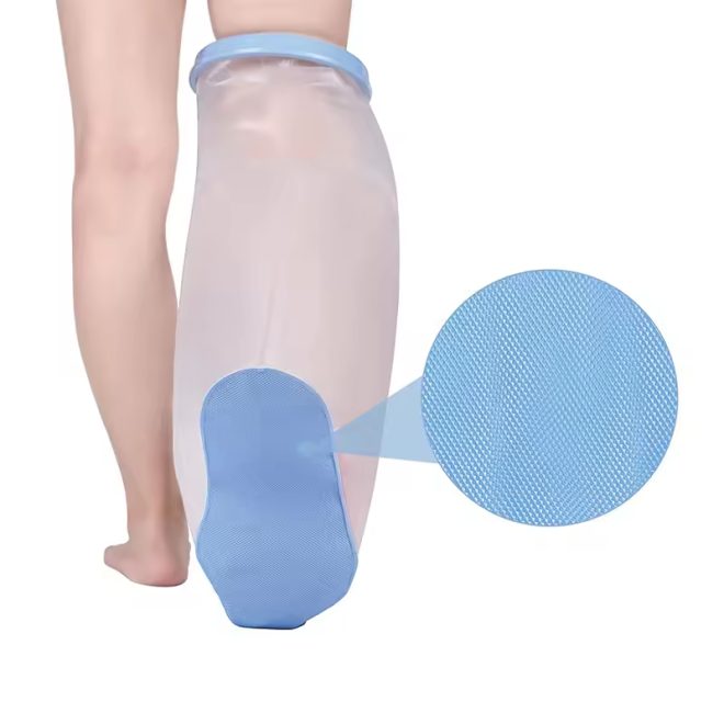 New Design  Anti-slip Mat Adult Half Leg Waterproof Cast Cover for Shower - Image 3