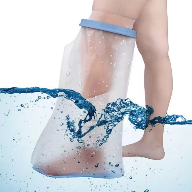 New Design  Anti-slip Mat Adult Half Leg Waterproof Cast Cover for Shower - Image 4