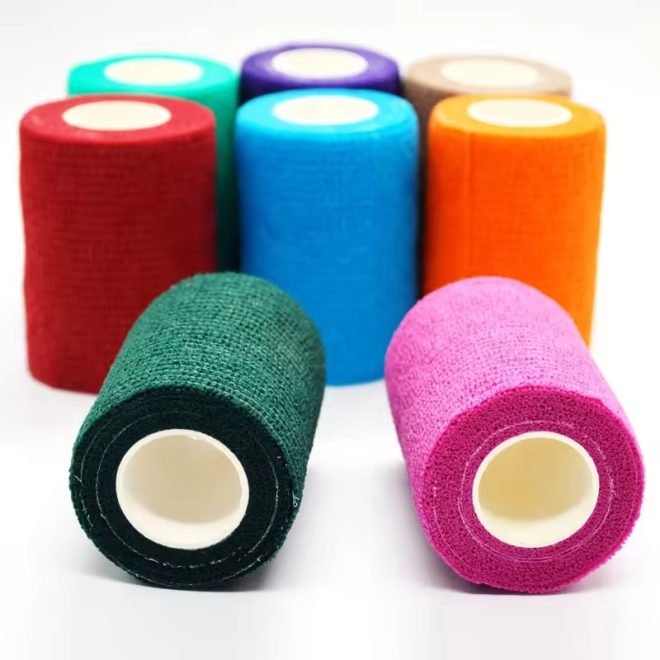 All Colors Cohesive Vet Wrap Supply Custom Bulk Wholesale Non Woven Cohesive Bandages - Image 7