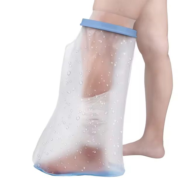New Design  Anti-slip Mat Adult Half Leg Waterproof Cast Cover for Shower - Image 6