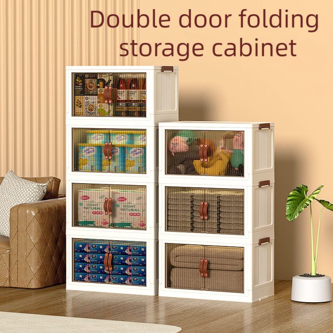 Double Door Stackable Large Capacity Storage Box - Image 2